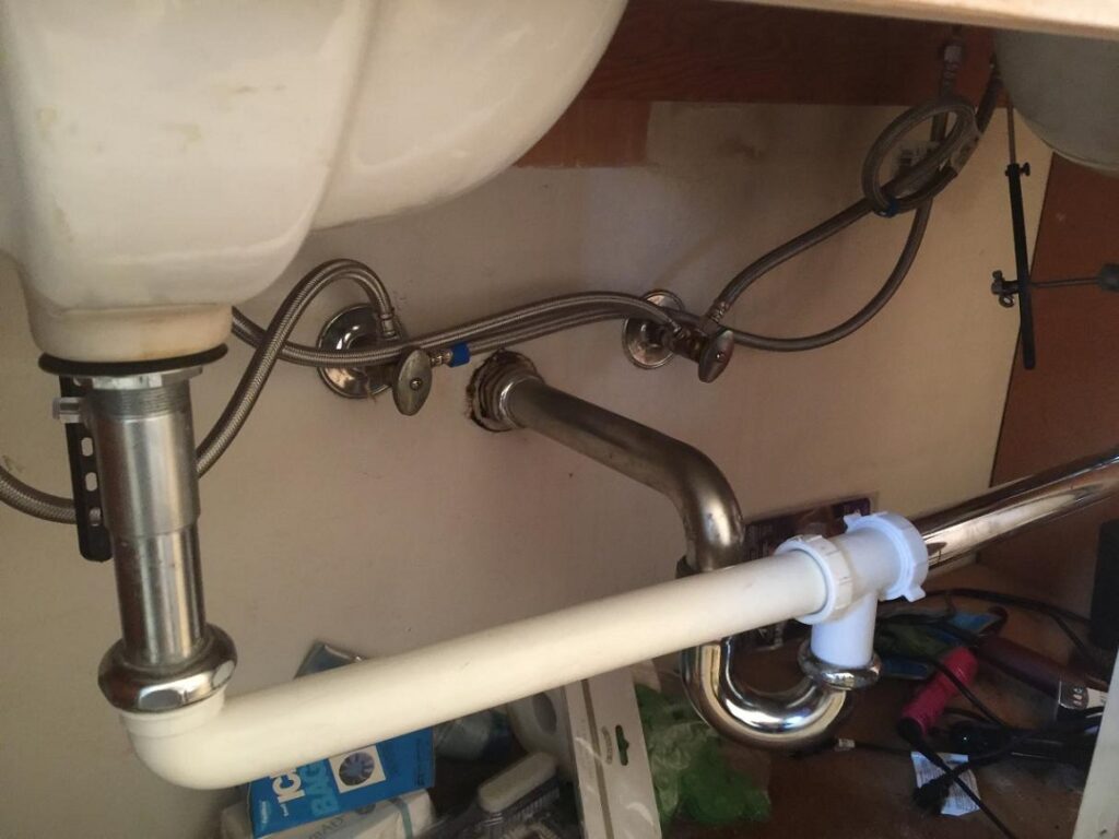 For DOUBLE Kitchen Sink Plumbing