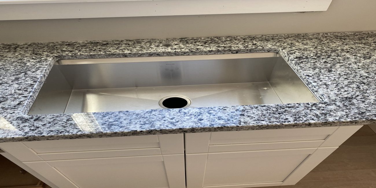 kitchen countertop with sink cutout