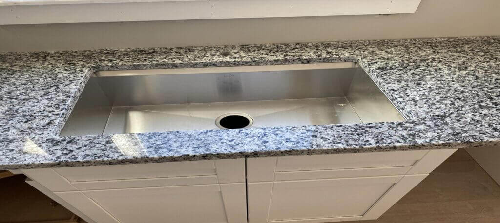 installing a kitchen sink in a new countertop