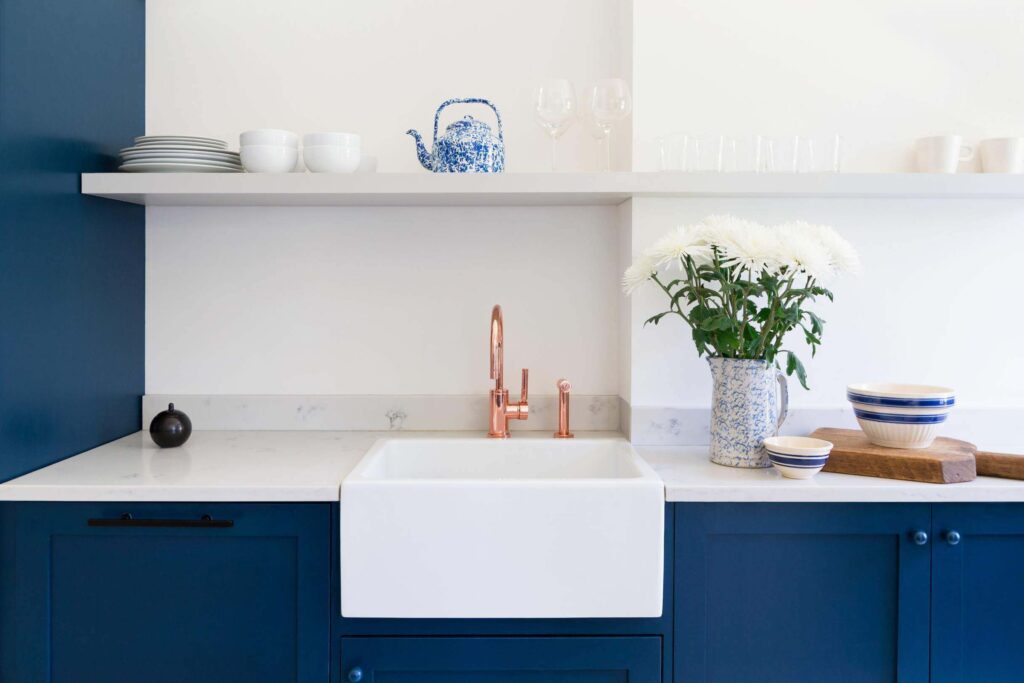 Where to buy blue kitchen cabinets?