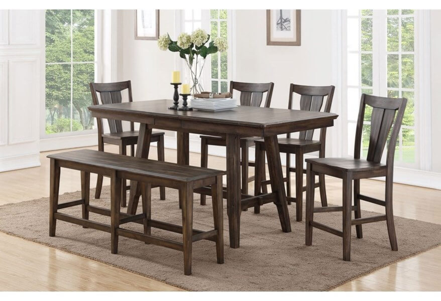 Counter-height dining table