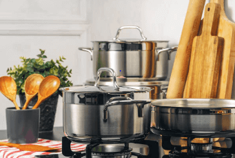 Cookware for gas stove